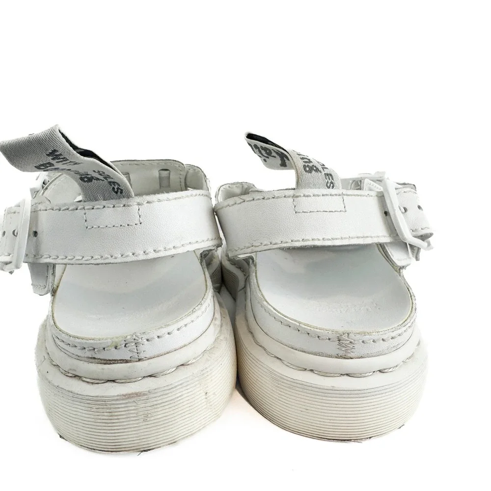 Dr. Martens 8092 Arc Mono White Leather Fisherman Sandals Mens 11 Womens 12
